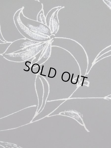 画像6: L0803T Mint  羽織 女性用着物  シルク(正絹)   黒, 花 【中古】 【USED】 【リサイクル】 ★★★★☆ (6)