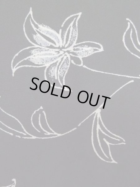 画像7: L0803T Mint  羽織 女性用着物  シルク(正絹)   黒, 花 【中古】 【USED】 【リサイクル】 ★★★★☆ (7)