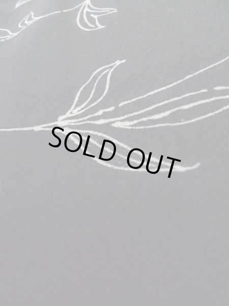 画像8: L0803T Mint  羽織 女性用着物  シルク(正絹)   黒, 花 【中古】 【USED】 【リサイクル】 ★★★★☆ (8)