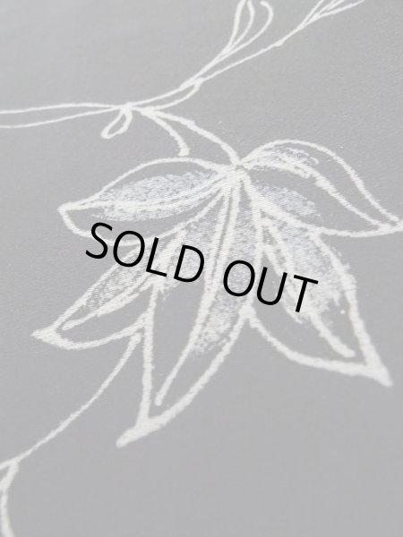 画像9: L0803T Mint  羽織 女性用着物  シルク(正絹)   黒, 花 【中古】 【USED】 【リサイクル】 ★★★★☆ (9)