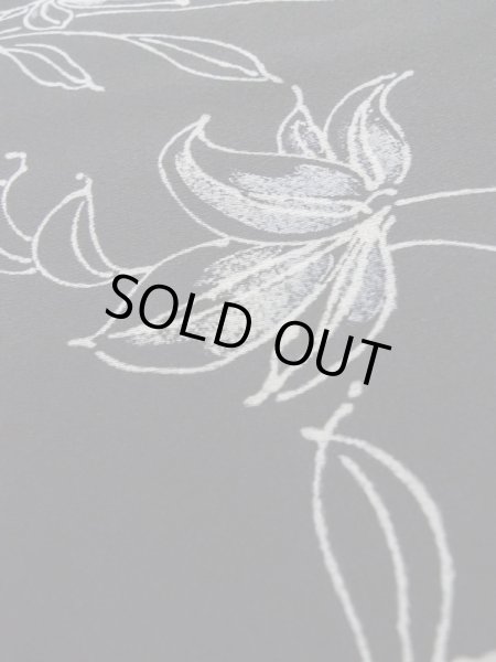 画像10: L0803T Mint  羽織 女性用着物  シルク(正絹)   黒, 花 【中古】 【USED】 【リサイクル】 ★★★★☆ (10)