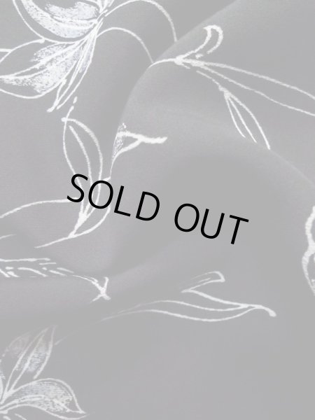 画像11: L0803T Mint  羽織 女性用着物  シルク(正絹)   黒, 花 【中古】 【USED】 【リサイクル】 ★★★★☆ (11)