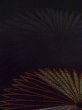 画像9: L0803V  羽織 女性用着物  シルク（正絹）   黒, 菊 【中古】 【USED】 【リサイクル】 ★★★☆☆ (9)