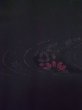 画像6: L0803X  羽織 女性用着物  シルク（正絹）   黒, 花 【中古】 【USED】 【リサイクル】 ★★★☆☆ (6)
