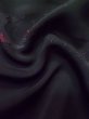 画像12: L0803X  羽織 女性用着物  シルク（正絹）   黒, 花 【中古】 【USED】 【リサイクル】 ★★★☆☆ (12)
