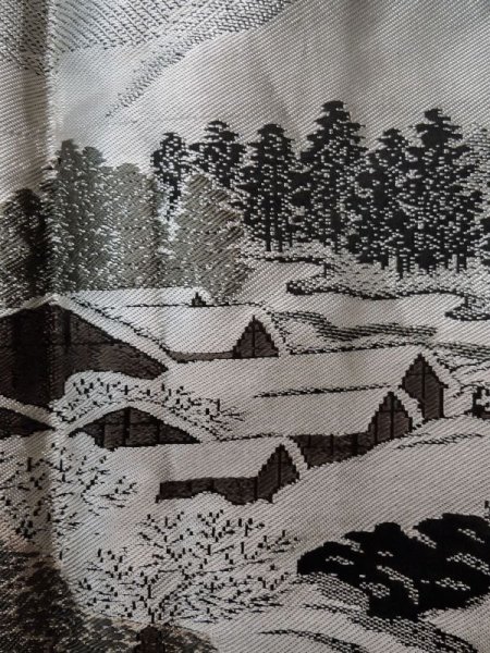 画像6: L0824B  男性用羽織 男性用着物  シルク(正絹)   黒,  【中古】 【USED】 【リサイクル】 ★☆☆☆☆ (6)