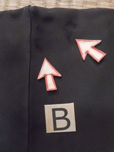 画像19: L0824B  男性用羽織 男性用着物  シルク(正絹)   黒,  【中古】 【USED】 【リサイクル】 ★☆☆☆☆ (19)