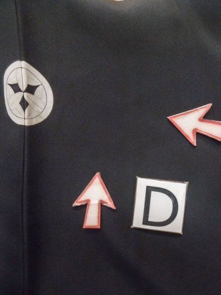 画像21: L0824B  男性用羽織 男性用着物  シルク(正絹)   黒,  【中古】 【USED】 【リサイクル】 ★☆☆☆☆ (21)