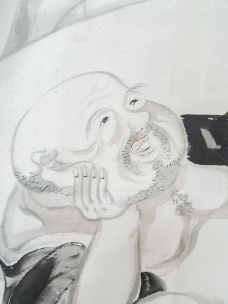 画像6: L0824C  男性用羽織 男性用着物  シルク(正絹)   黒,  【中古】 【USED】 【リサイクル】 ★★☆☆☆ (6)