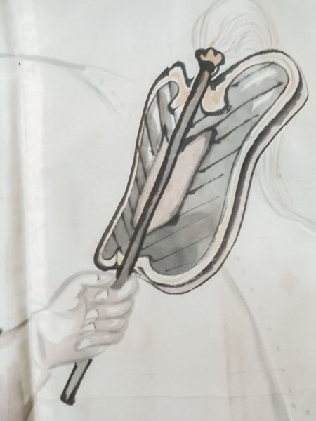 画像7: L0824C  男性用羽織 男性用着物  シルク(正絹)   黒,  【中古】 【USED】 【リサイクル】 ★★☆☆☆ (7)