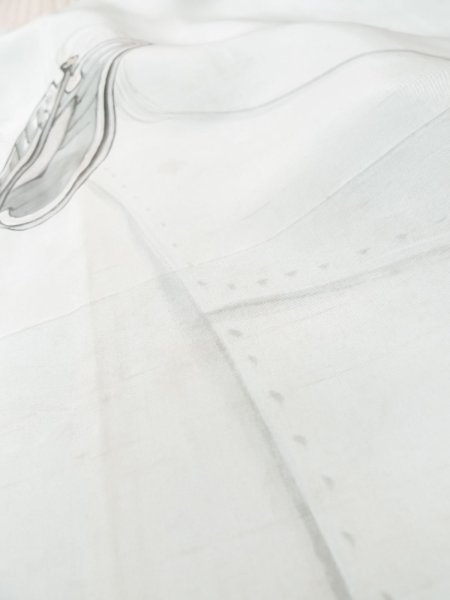 画像9: L0824C  男性用羽織 男性用着物  シルク(正絹)   黒,  【中古】 【USED】 【リサイクル】 ★★☆☆☆ (9)