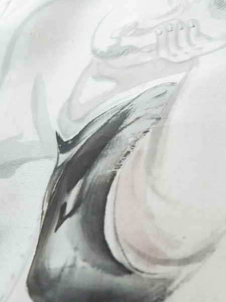 画像11: L0824C  男性用羽織 男性用着物  シルク(正絹)   黒,  【中古】 【USED】 【リサイクル】 ★★☆☆☆ (11)