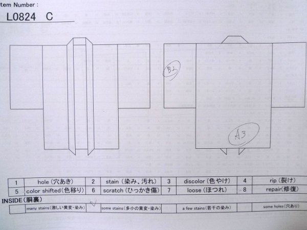 画像16: L0824C  男性用羽織 男性用着物  シルク(正絹)   黒,  【中古】 【USED】 【リサイクル】 ★★☆☆☆ (16)