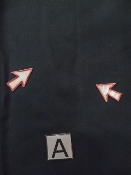 画像17: L0824C  男性用羽織 男性用着物  シルク(正絹)   黒,  【中古】 【USED】 【リサイクル】 ★★☆☆☆ (17)