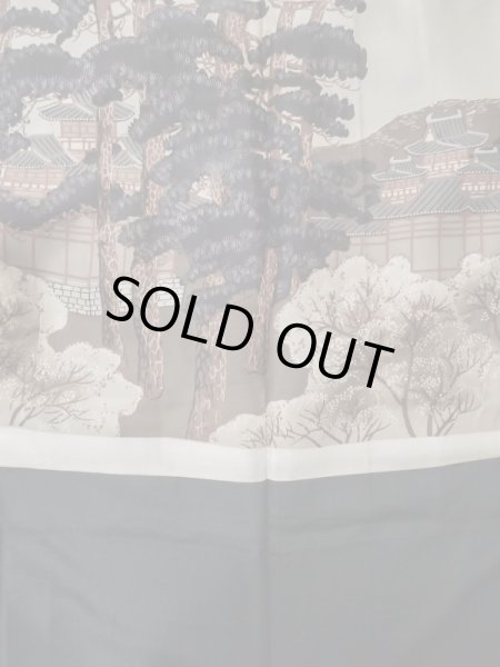 画像5: L0824D Mint  男性用羽織 男性用着物  シルク（正絹）   黒,  【中古】 【USED】 【リサイクル】 ★★★★☆ (5)