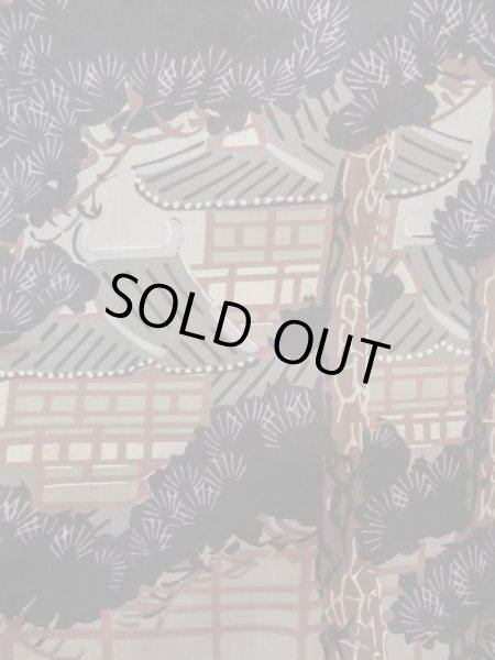 画像6: L0824D Mint  男性用羽織 男性用着物  シルク（正絹）   黒,  【中古】 【USED】 【リサイクル】 ★★★★☆ (6)