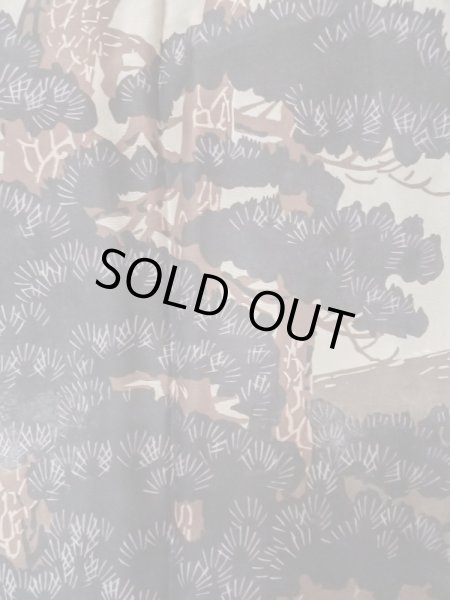 画像7: L0824D Mint  男性用羽織 男性用着物  シルク（正絹）   黒,  【中古】 【USED】 【リサイクル】 ★★★★☆ (7)