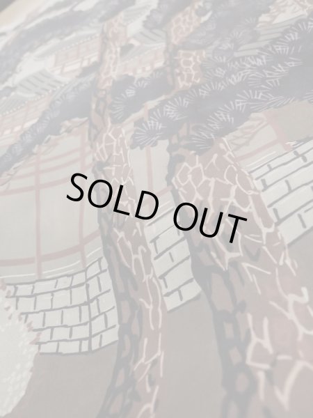 画像9: L0824D Mint  男性用羽織 男性用着物  シルク（正絹）   黒,  【中古】 【USED】 【リサイクル】 ★★★★☆ (9)