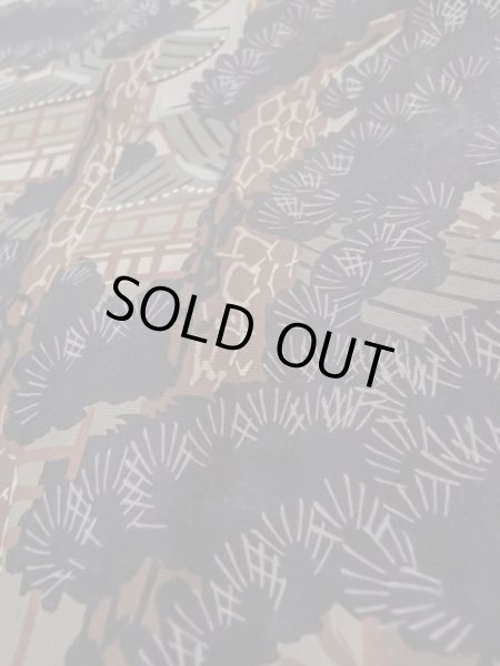 画像11: L0824D Mint  男性用羽織 男性用着物  シルク（正絹）   黒,  【中古】 【USED】 【リサイクル】 ★★★★☆ (11)