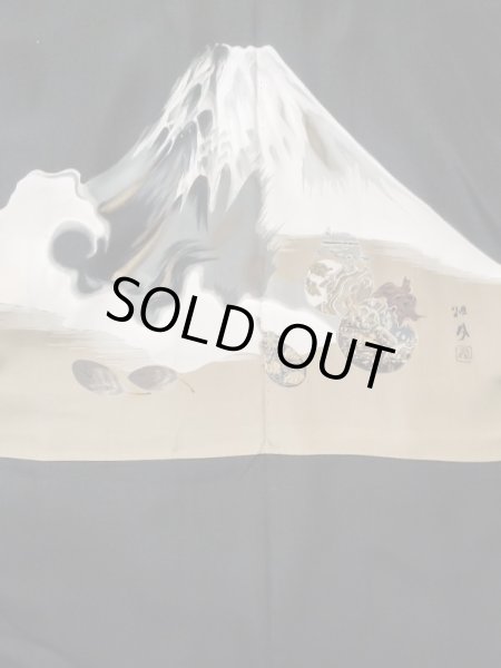 画像5: L0824H  男性用羽織 男性用着物  シルク(正絹)   黒,  【中古】 【USED】 【リサイクル】 ★★☆☆☆ (5)