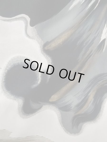 画像7: L0824H  男性用羽織 男性用着物  シルク(正絹)   黒,  【中古】 【USED】 【リサイクル】 ★★☆☆☆ (7)