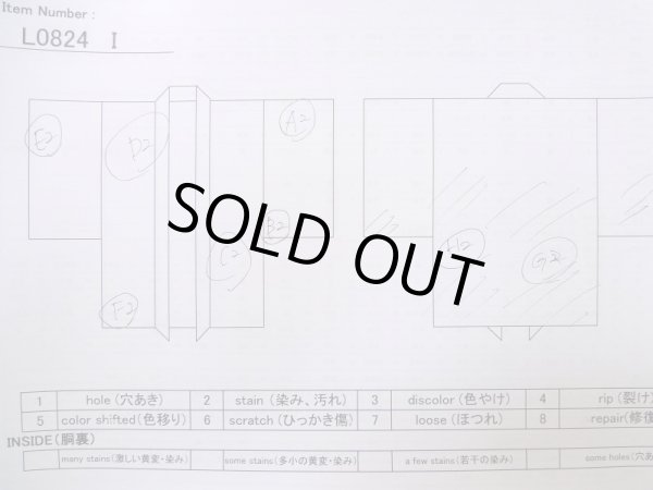 画像17: L0824I  男性用羽織 男性用着物  シルク(正絹)   黒,  【中古】 【USED】 【リサイクル】 ★★☆☆☆ (17)