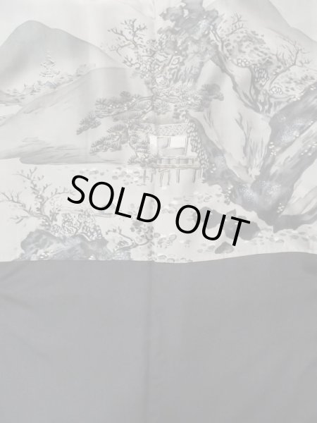 画像4: L0824L Mint  男性用羽織 男性用着物  シルク（正絹）   黒,  【中古】 【USED】 【リサイクル】 ★★★★★ (4)