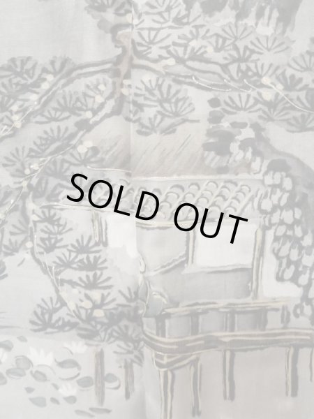 画像6: L0824L Mint  男性用羽織 男性用着物  シルク（正絹）   黒,  【中古】 【USED】 【リサイクル】 ★★★★★ (6)