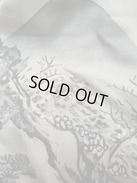 画像7: L0824L Mint  男性用羽織 男性用着物  シルク（正絹）   黒,  【中古】 【USED】 【リサイクル】 ★★★★★ (7)