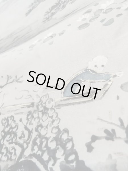 画像10: L0824L Mint  男性用羽織 男性用着物  シルク（正絹）   黒,  【中古】 【USED】 【リサイクル】 ★★★★★ (10)