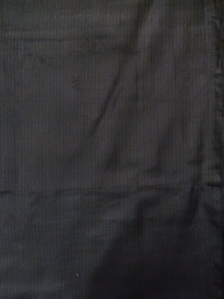 画像4: L0824N  男性用羽織 男性用着物  シルク(正絹)  深い 茶色, 縞 【中古】 【USED】 【リサイクル】 ★☆☆☆☆ (4)