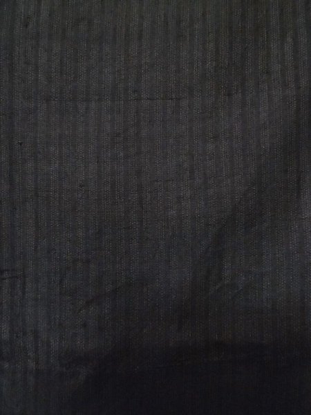 画像6: L0824N  男性用羽織 男性用着物  シルク(正絹)  深い 茶色, 縞 【中古】 【USED】 【リサイクル】 ★☆☆☆☆ (6)