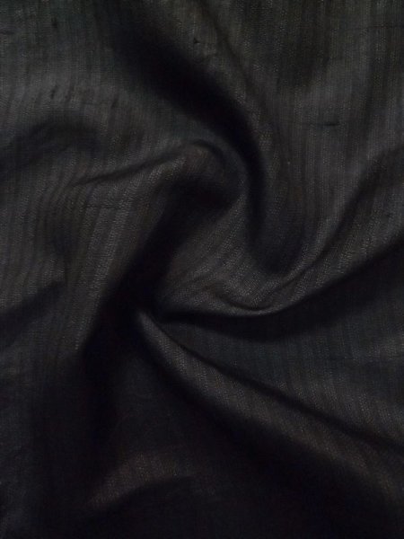 画像10: L0824N  男性用羽織 男性用着物  シルク(正絹)  深い 茶色, 縞 【中古】 【USED】 【リサイクル】 ★☆☆☆☆ (10)