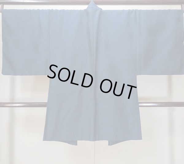 画像2: L0824Q Mint  男性用羽織 男性用着物  シルク(正絹)   黒, 幾何学模様 【中古】 【USED】 【リサイクル】 ★★★★☆ (2)