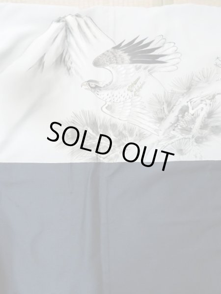 画像4: L0824Q Mint  男性用羽織 男性用着物  シルク(正絹)   黒, 幾何学模様 【中古】 【USED】 【リサイクル】 ★★★★☆ (4)