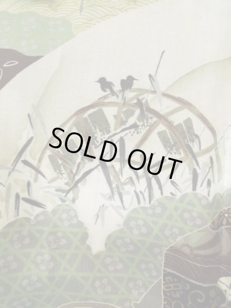 画像5: L0824S  男性用羽織 男性用着物 ひげ シルク（正絹）  深い 紺,  【中古】 【USED】 【リサイクル】 ★☆☆☆☆ (5)