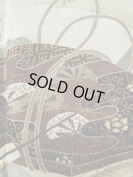 画像6: L0824S  男性用羽織 男性用着物 ひげ シルク（正絹）  深い 紺,  【中古】 【USED】 【リサイクル】 ★☆☆☆☆ (6)