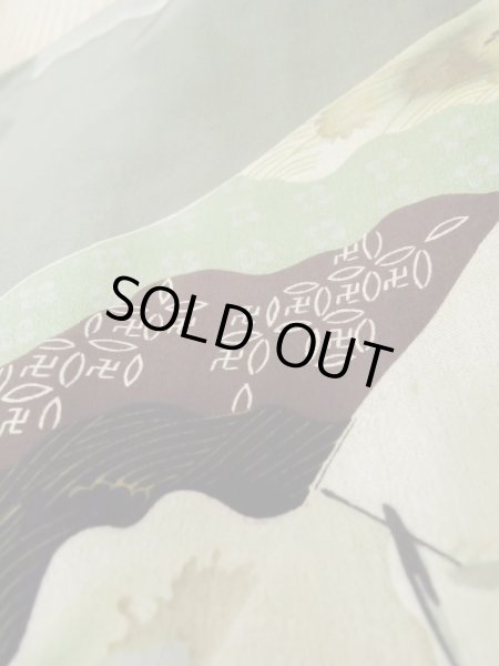 画像9: L0824S  男性用羽織 男性用着物 ひげ シルク（正絹）  深い 紺,  【中古】 【USED】 【リサイクル】 ★☆☆☆☆ (9)