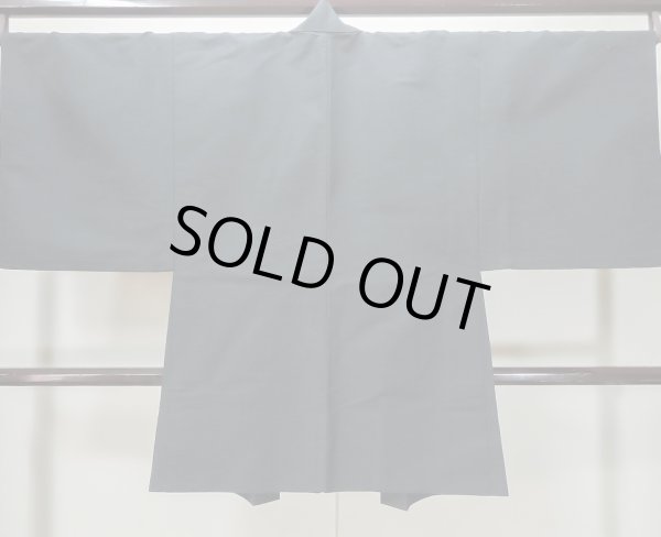 画像2: L0825B Mint  男性用羽織 男性用着物  シルク(正絹) 茶色み 深い 青,  【中古】 【USED】 【リサイクル】 ★★★★☆ (2)