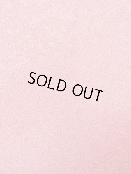 画像8: L0826A Mint  色無地 女性用着物  シルク(正絹)  淡い 桃色, 青海波 【中古】 【USED】 【リサイクル】 ★★★★☆ (8)