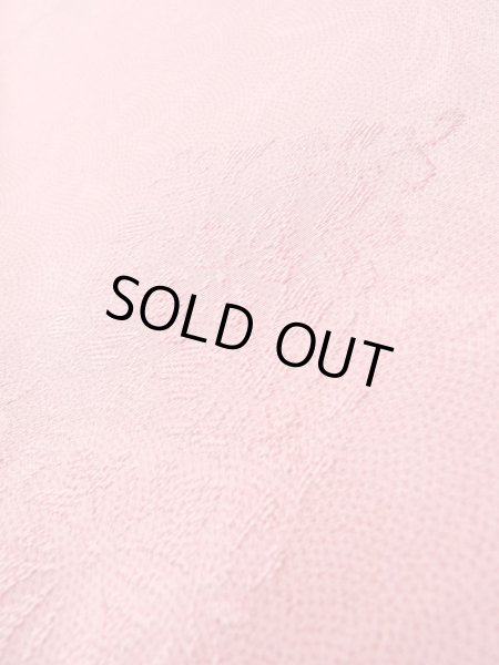 画像12: L0826A Mint  色無地 女性用着物  シルク(正絹)  淡い 桃色, 青海波 【中古】 【USED】 【リサイクル】 ★★★★☆ (12)