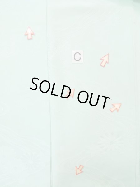 画像16: L0826C  色無地 女性用着物  化繊  薄い 水色,  【中古】 【USED】 【リサイクル】 ★★☆☆☆ (16)