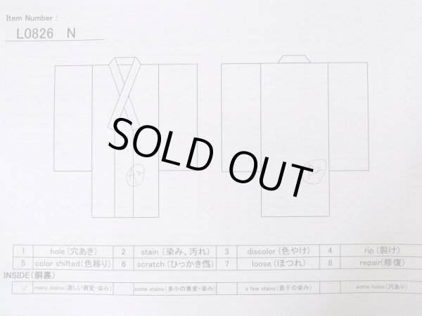 画像13: L0826N  色無地 女性用着物  シルク(正絹) 淡い 薄い ベージュ, ぼかし 淡い【中古】 【USED】 【リサイクル】 ★★★☆☆ (13)
