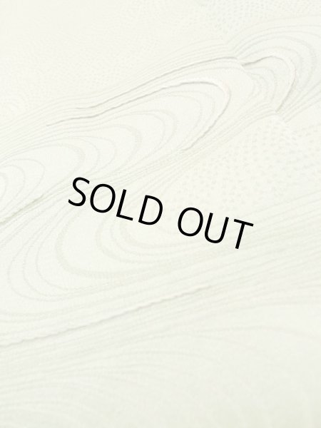 画像8: L0826U  色無地 女性用着物  シルク（正絹） 淡い 薄い 黄緑色, ぼかし 【中古】 【USED】 【リサイクル】 ★★★☆☆ (8)