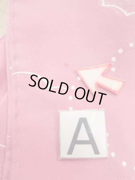 画像14: L0907A  羽織 女性用着物  化繊   桃色, 雲 【中古】 【USED】 【リサイクル】 ★★☆☆☆ (14)