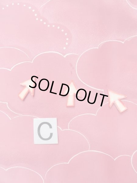 画像16: L0907A  羽織 女性用着物  化繊   桃色, 雲 【中古】 【USED】 【リサイクル】 ★★☆☆☆ (16)