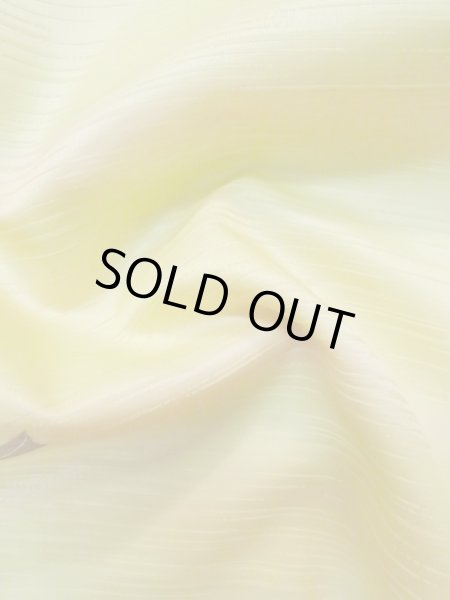 画像11: L0907B Mint  羽織 女性用着物  化繊 淡い 薄い 黄色, 葉 薄い【中古】 【USED】 【リサイクル】 ★★★★☆ (11)