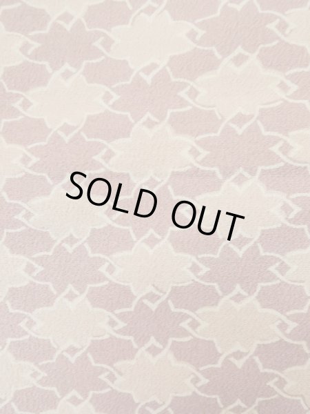 画像6: L0907C  羽織 女性用着物  化繊 淡い 薄い えんじ, 抽象的模様 【中古】 【USED】 【リサイクル】 ★☆☆☆☆ (6)