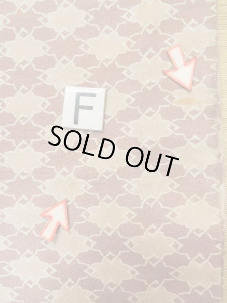 画像17: L0907C  羽織 女性用着物  化繊 淡い 薄い えんじ, 抽象的模様 【中古】 【USED】 【リサイクル】 ★☆☆☆☆ (17)