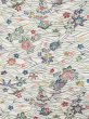 画像3: L0907K  羽織 女性用着物  シルク（正絹）   トープ, 花 【中古】 【USED】 【リサイクル】 ★★☆☆☆ (3)